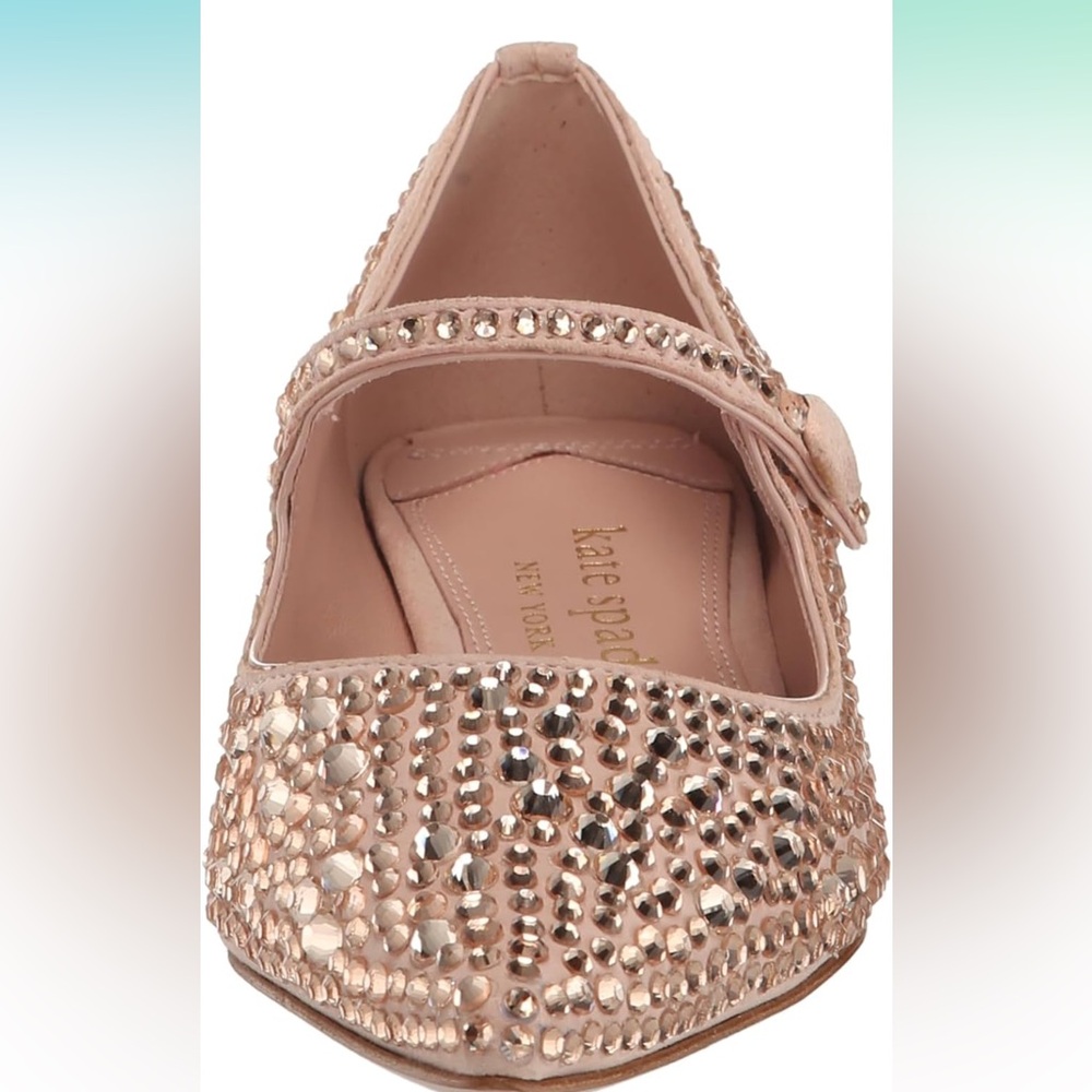 Kate Spade Maya Crystal Flat in Mochi Pink size 9.5 - Picture 3 of 17